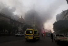 حريق سنترال رمسيس